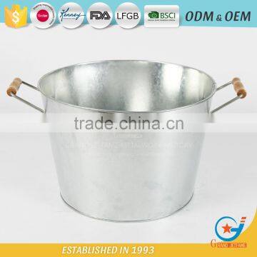 Galvanized iron garden pickling champagne cooler bucket cooler ice barrel