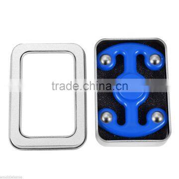 Fidget Hand Spinner Finger Toy Stress Reliever Killing Time Adults/Kids Blue photo-4