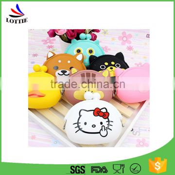 Cartoon Animal Silicone Jelly Coin Purse Mini Wallet