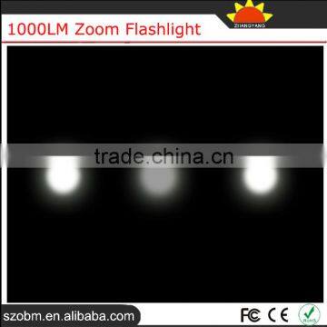 OEM Q5 1000LM Rechargeable Battery 18650 Zoom Flashlight Smith Little Japan Torch Light photo-5