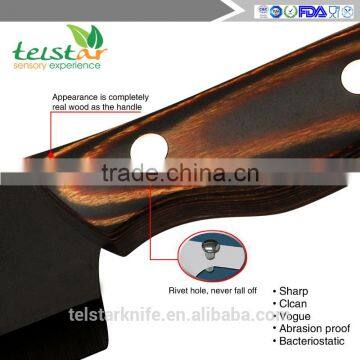 Manufacturers Selling High-end Color Black Mirror Light Wooden Handleceramic Kitchen Knife photo-3