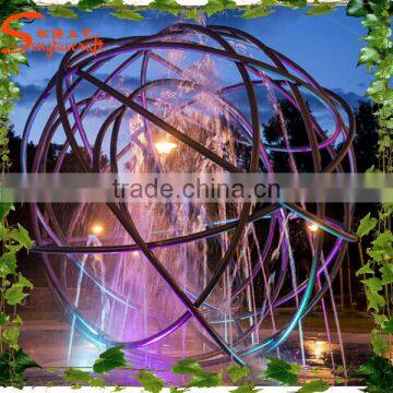 6meter diameter 12'' stainless steel waterproof ball light, underwater fountain waterfall lamp