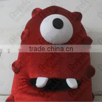 red one eye monster mascot muno costume NO.1762