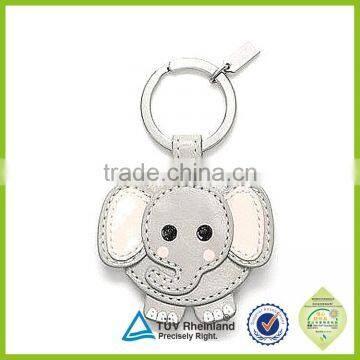 Keychain wholesale price custom animal shaped leather key chain