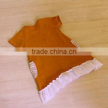 Pictures of Fall Boutique Girl Clothing Ruffle Raglan Lace Baby Dress HSD2596 photo-2