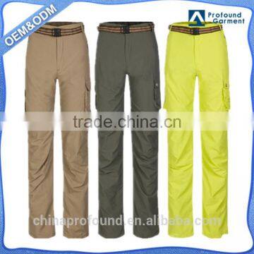 Wholesale Custom Adjustable Length Long Short Pants Fishing Wear Fishing Pants