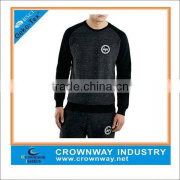 Custom Raglan Sleeve Pullover Sweatshirt Hoody without Hood