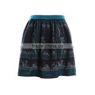 Ladies Beaded High Waist Skirt With Elastic photo-2