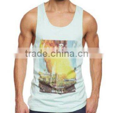 2016 Cheap Wholesale 100 Cotton Custom Sports Mens Tank Top