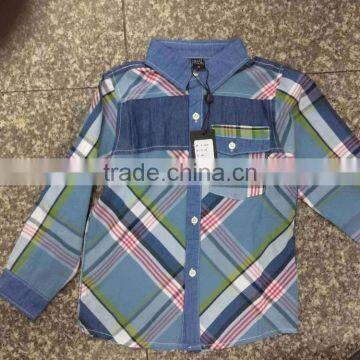 GZY Boy's Shirt Export China Stripe Model Stock photo-2