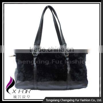 CX-H-32 Genuine Rex Fur Women Handbag Ladies photo-3