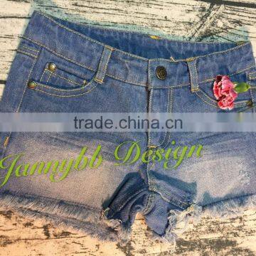 Girls denim sweat boutique shorts