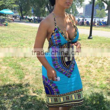 Zm50313b New Style Lady Clothing Slim Sexy v Neck Summer Dress Women photo-3