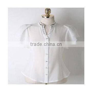 2014 Ladies White Formal Shirts