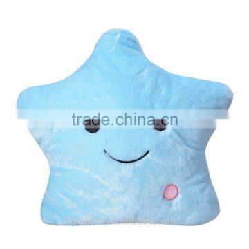 OEM funny cute smiley star embroiered pillow