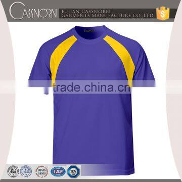 Breathable Custom Contract Color Decoration Crew Neck t- Shirt for Men photo-5