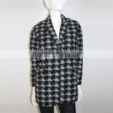 2014 Ladies Fashion Embroidery High-end Long Coat New Designed Knitted Coats photo-2