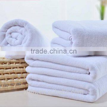 100%Cotton Luxury Hotel Bath Towel White Color Home Absorbant Bath Towel