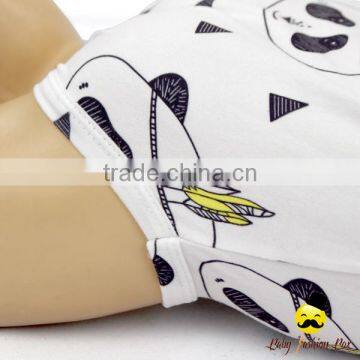 Autumn& Winter Infant Cute Panda Pattern Printed Long Sleeve Warm Newborn Baby Bodysuit Romper Clothes photo-4