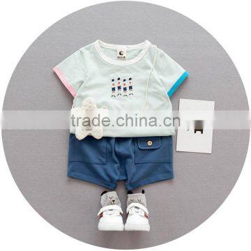 S17379A Baby Boys T Shirt Short Sleeve Children Clothing Summer Kids Printing T Shirt photo-2