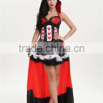 walson clothes apparel Women's queen of heart costume dancing queen costumes