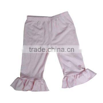 Persnickety Children Clothing Wear Wholesale Cheap Price Pure Cotton Pants Colorful Ruffle Pants Capris Baby Girls Cotton Capris photo-3