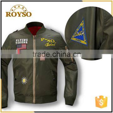 Customized Army Green Cheap Custom Made Varsity Jackets
