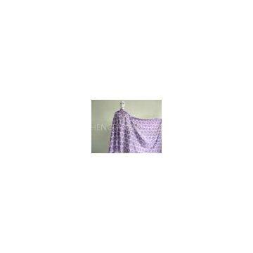 Grape Purple African Swiss Lace Fabric Embroidered For Church Dress