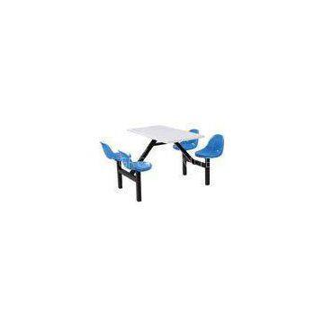 4 - Seat Pe / Steel Modern School Furniture - Chairs / Tables With Powder Coated