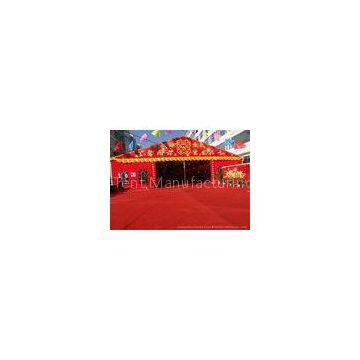 Chinese Style Red Party Canopy Tents With  Sun Proof PVC Roof  For Wedding Event