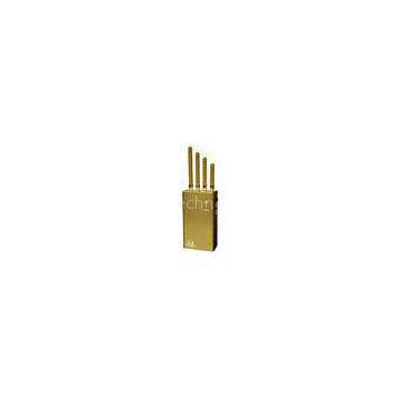 Golden Portable DCS GPS CDMA GSM 3G Cellphone Signal RF Jammer for Android, Nokia, I phone