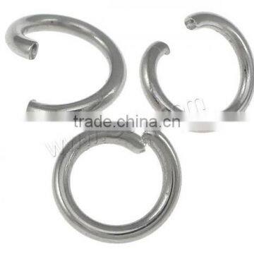 New 6mm jewelry findings stainless steel open jump rings for jewerly