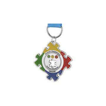 Soft Enamel Volleyball Medal