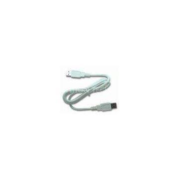 White usb data transfer cable AM-AM connctor