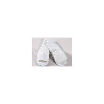 White Waffle Closed Toe Disposable Spa Slippers , Womens Bedroom Slippers