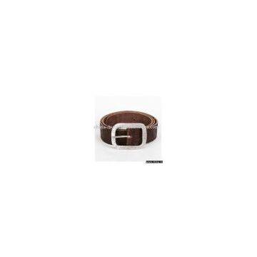 Genuine Leather Belt with Alloy Buckle