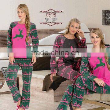 top quality turkish fleece winter pajama for ladies 2016