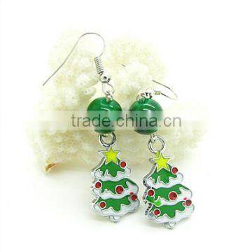 Alloy Christmas Earrings Craft jewelry Christmas Tree Jewelry