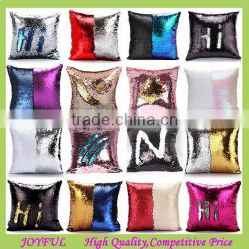 Eco-friendly 40x40cm fashion SEQUIN pillow cover