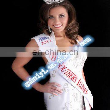 Beautiful Satin Printed Bachelorette Sash photo-5