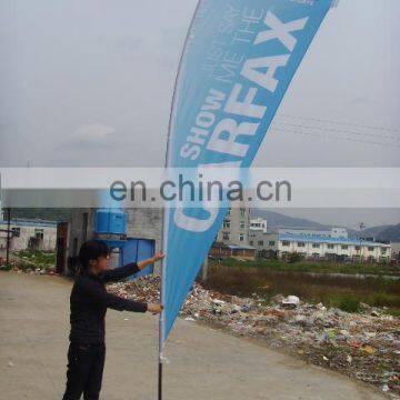 polyester beach flag,swooper,feather flag,flying banner,knife banner