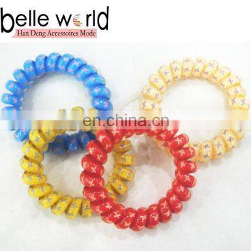 Cute Elastic Hair Tie Wholesale Telephone Wire Hair Band for Girls