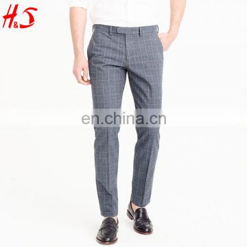 China Wholesale Fashion Man Pants In Glend Plaid Cotton