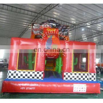 high quality inflatable car slide for kids,indoor&outdoor inflatable slide,bouncy castle with slide
