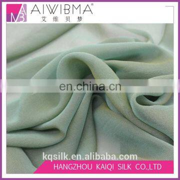 Factory direct low MOQ yarn dyed solid color silk georgette ggt chiffon fabric