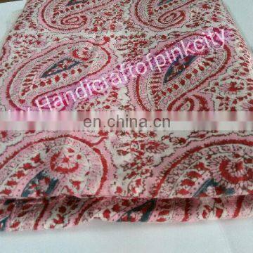 10 Yards Cotton Voile Hand Block Print Fabric Natural Dyes Sanganeri Print Free photo-2