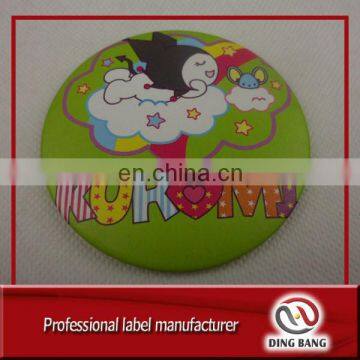 High Quality Stock Cheap Individual Packaged Custom Made Color Printed Promotion Gift Round Tin Mirror