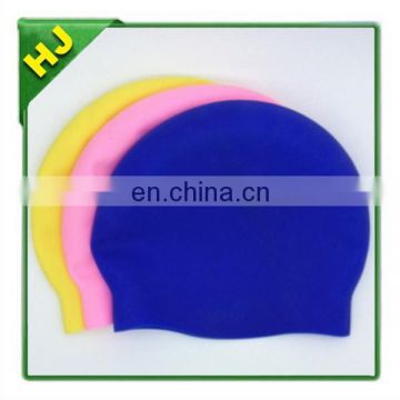 Seamless round silicone swimming cap