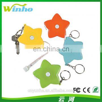 Winho star shape tape measure keychain