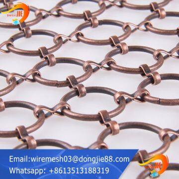 stainless steel Decorative ring metal mesh for ceiling factory